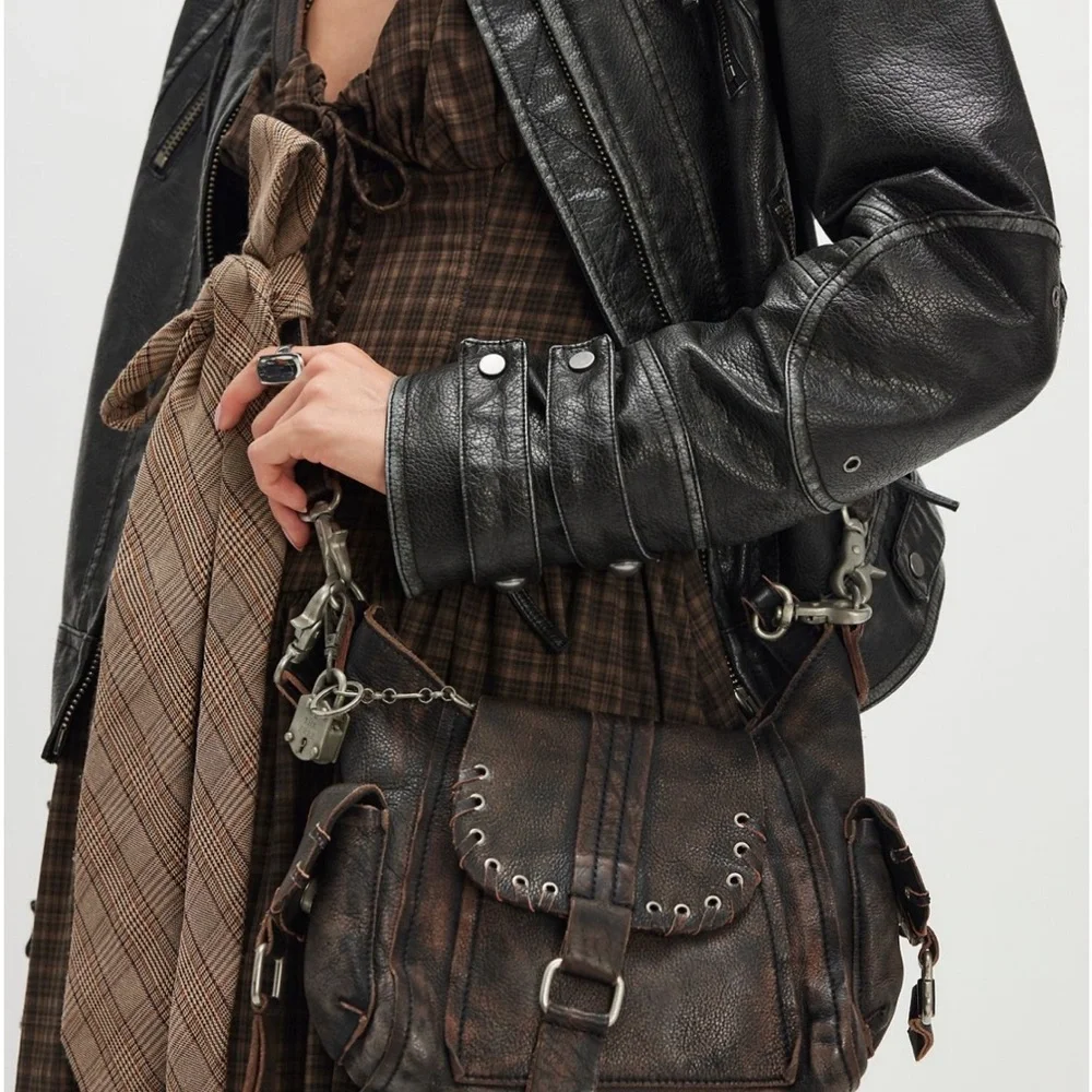 Free People We The Free Baby Leigh Distressed Handbag - Picture 1 of 5